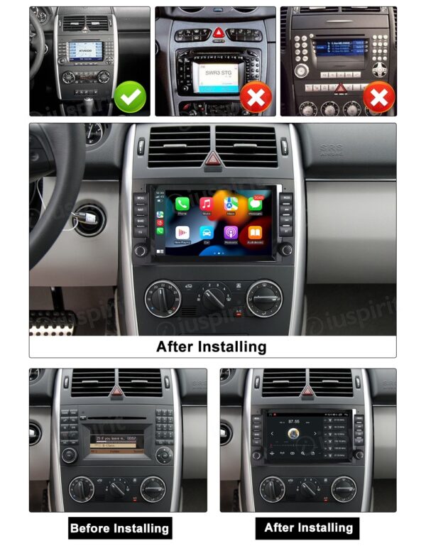 ANDROID car radio navigator for Mercedes B Class W245 A Class W169 A180 A150 B200 B150 B170 Mercedes Sprinter Vito Viano Android Car GPS USB WI-FI Bluetooth 4G LTE - Image 6