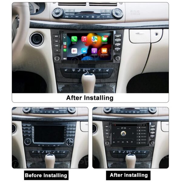 ANDROID autoradio navigatore per Mercedes classe E W211 Mercedes classe G W463 Mercedes classe CLS W219 E200 E220 E240 E270 E280 E300 Android Auto GPS USB WI-FI Bluetooth 4G LTE - immagine 6