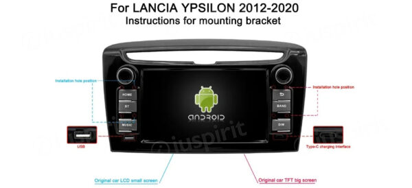 ANDROID car radio navigator for Lancia Ypsilon 2012-2020 CarPlay Android Car GPS USB WI-FI Bluetooth 4G LTE - Image 7