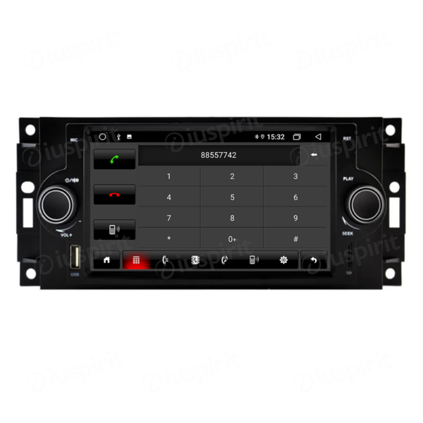 ANDROID car radio navigator for Jeep Compass Commander Grand Cherokee Wrangler Chrysler 300 C Chrysler Pacifica Dodge Ram Dodge CarPlay Android Auto GPS USB WI-FI Bluetooth 4G LTE - Image 2