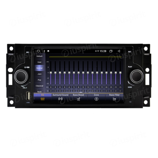 ANDROID car radio navigator for Jeep Compass Commander Grand Cherokee Wrangler Chrysler 300 C Chrysler Pacifica Dodge Ram Dodge CarPlay Android Auto GPS USB WI-FI Bluetooth 4G LTE - Image 3