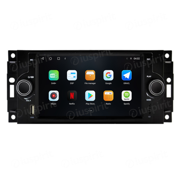 ANDROID car radio navigator for Jeep Compass Commander Grand Cherokee Wrangler Chrysler 300 C Chrysler Pacifica Dodge Ram Dodge CarPlay Android Auto GPS USB WI-FI Bluetooth 4G LTE - Image 4