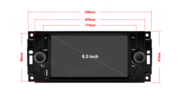 ANDROID car radio navigator for Jeep Compass Commander Grand Cherokee Wrangler Chrysler 300 C Chrysler Pacifica Dodge Ram Dodge CarPlay Android Auto GPS USB WI-FI Bluetooth 4G LTE - Image 9