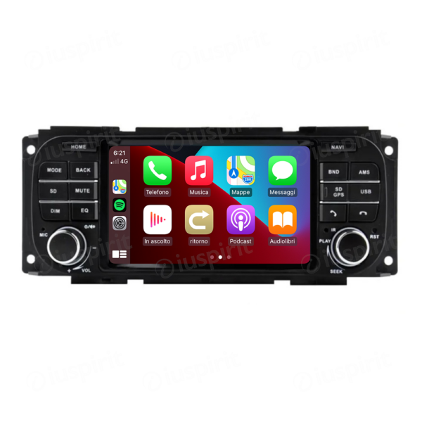 ANDROID car navigation system for Jeep Grand Cherokee Jeep Wrangler Chrysler 300 M Chrysler PT Cruiser CarPlay Android Auto GPS USB WI-FI Bluetooth 4G LTE