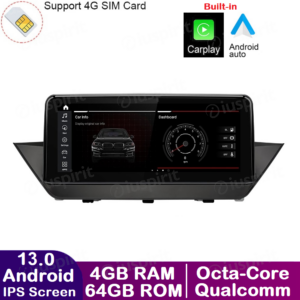 ANDROID navigator for BMW X1 E84 2009-2015 CIC CarPlay system Android Car 10.25 inch WI-FI GPS 4G LTE Bluetooth 4GB RAM 64GB ROM