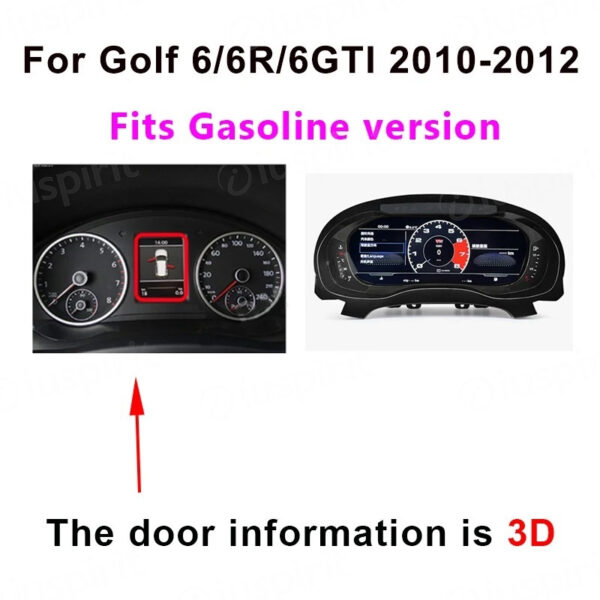 Tachimetro LCD conta KM digitale per VW Golf 6 2009-2013 Dashboard digitale cluster - immagine 8