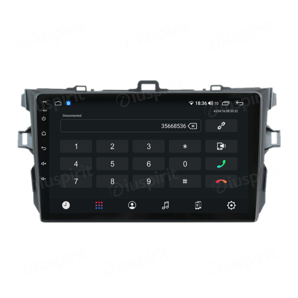ANDROID car navigation system for Toyota Corolla 2006-2012 CarPlay Android Car GPS USB WI-FI Bluetooth 4G LTE - Image 2