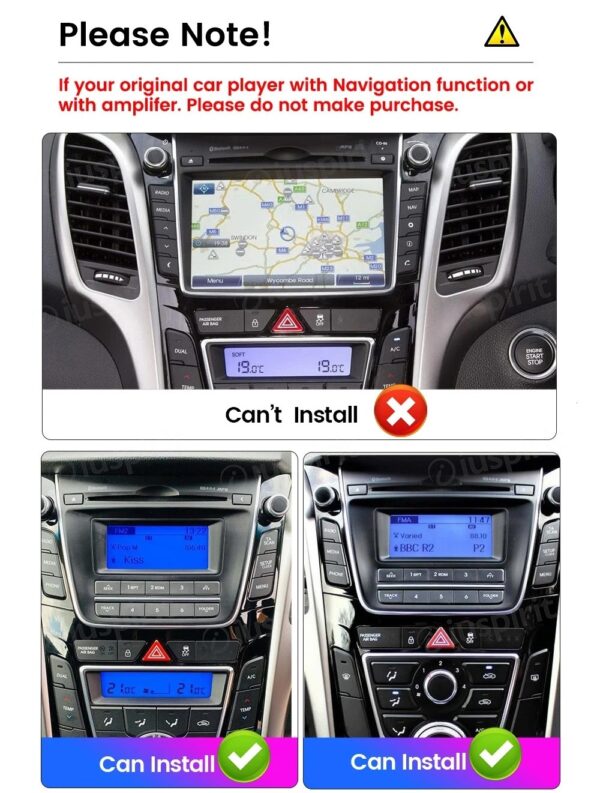 ANDROID car navigation system for Hyundai I30 Elantra GT 2012-2017 CarPlay Android Auto GPS USB WI-FI Bluetooth 4G LTE - Image 7