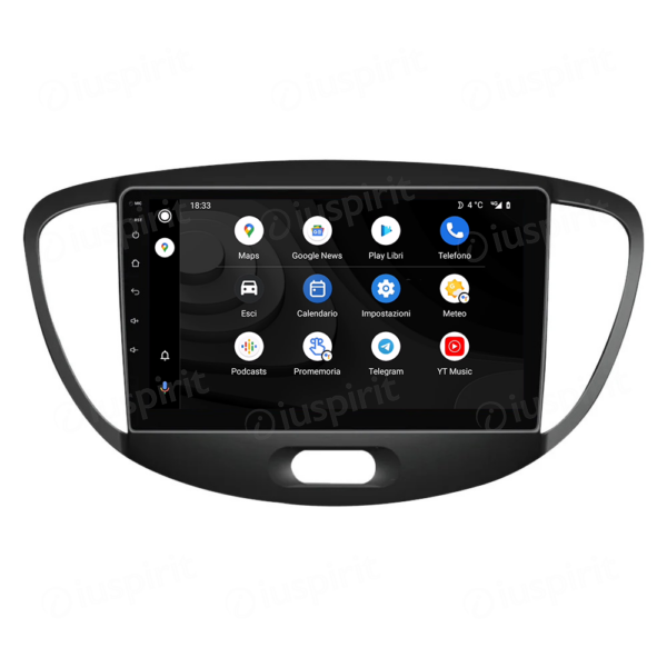 ANDROID autoradio navigatore per Hyundai i10 2007-2013 CarPlay Android Auto GPS USB WI-FI Bluetooth 4G LTE - immagine 6