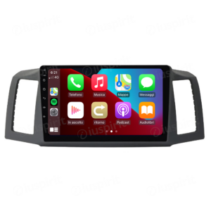 ANDROID autoradio navigatore per Jeep Grand Cherokee WK 2004-2007 CarPlay Android Auto GPS USB WI-FI Bluetooth 4G LTE