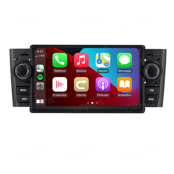 ANDROID car radio navigator for Fiat Grande Punto 2006-2011 CarPlay Android Car GPS USB WI-FI Bluetooth 4G LTE