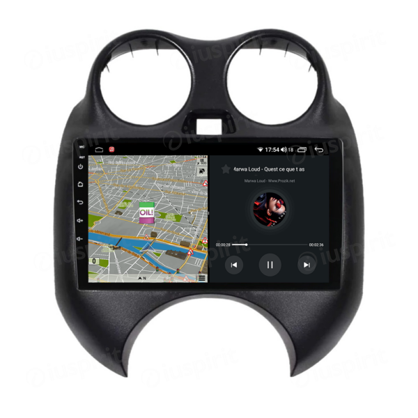 ANDROID autoradio navigatore per Nissan Micra 2010-2013 CarPlay Android Auto GPS USB WI-FI Bluetooth 4G LTE - immagine 4