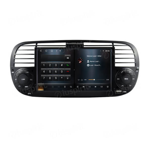 ANDROID car radio navigator for Fiat 500 Fiat Abarth 595 2007-2015 CarPlay Android Auto GPS USB WI-FI Bluetooth 4G LTE - Image 5