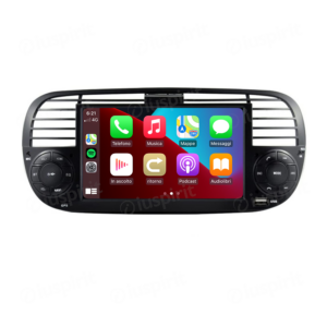 ANDROID autoradio navigatore per Fiat 500 Fiat Abarth 595 2007-2015 CarPlay Android Auto GPS USB WI-FI Bluetooth 4G LTE colore Nero