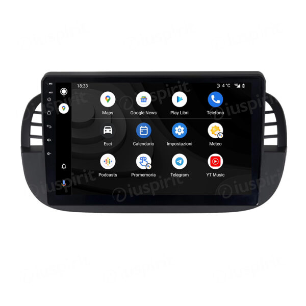 ANDROID autoradio navigatore per Fiat 500 Fiat Abarth 595 2007-2015 Android Auto GPS USB WI-FI Bluetooth 4G LTE - immagine 6