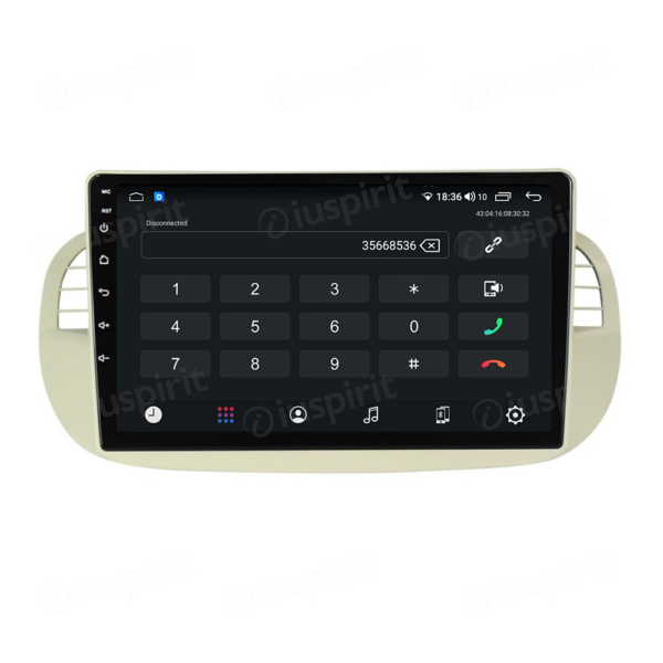 ANDROID car radio navigator for Fiat 500 Fiat Abarth 595 2007-2015 Android Auto GPS USB WI-FI Bluetooth 4G LTE - Image 2