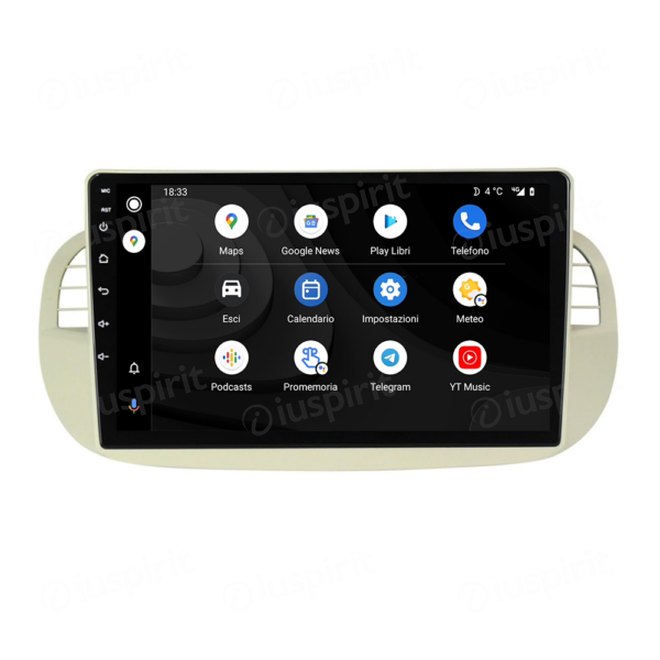 ANDROID car radio navigator for Fiat 500 Fiat Abarth 595 2007-2015 Android Auto GPS USB WI-FI Bluetooth 4G LTE - Image 6