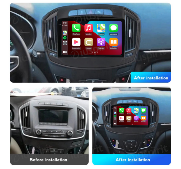 ANDROID autoradio navigatore per Opel Insignia 2014-2016 CarPlay Android Auto GPS USB WI-FI Bluetooth 4G LTE - immagine 6