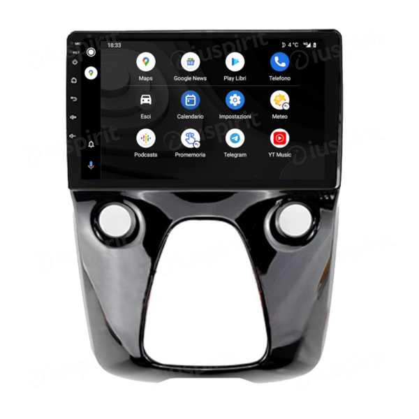 ANDROID autoradio navigatore per Peugeot 107 Citroen C1 Toyota Aygo 2015-2021 CarPlay Android Auto GPS USB WI-FI Bluetooth 4G LTE - immagine 6