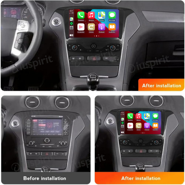 ANDROID car navigation system for Ford Mondeo 2011-2014 CarPlay Android Car GPS USB WI-FI Bluetooth 4G LTE - Image 7
