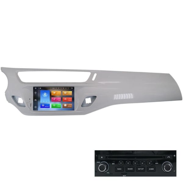 ANDROID autoradio 2 DIN navigatore per Citroen C3 DS3 2010-2016 CarPlay Android Auto GPS DVD WI-FI Bluetooth MirrorLink - immagine 4