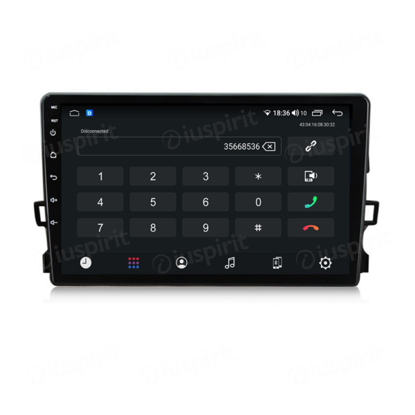 ANDROID autoradio navigatore per Toyota Auris 2006-2012 CarPlay Android Auto GPS USB WI-FI Bluetooth 4G LTE - immagine 2