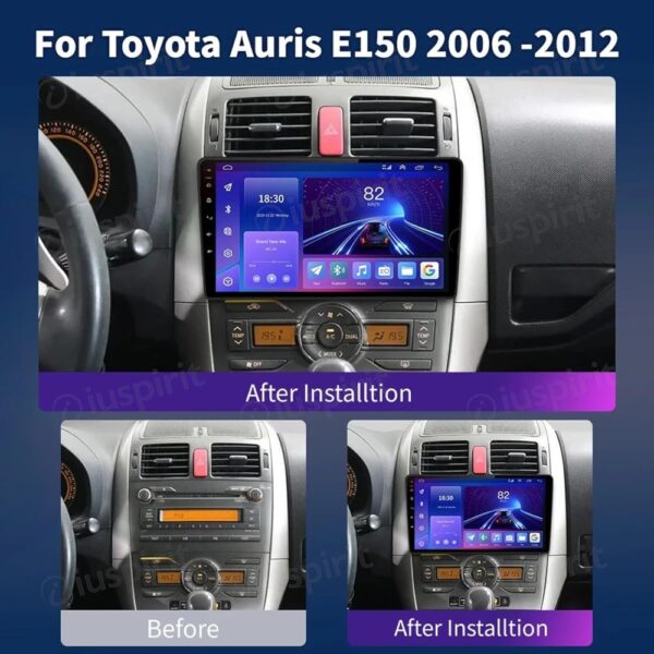 ANDROID autoradio navigatore per Toyota Auris 2006-2012 CarPlay Android Auto GPS USB WI-FI Bluetooth 4G LTE - immagine 7
