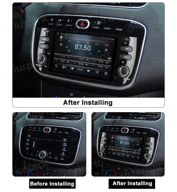 ANDROID car radio navigator for Fiat Punto Evo Fiat Street Fiat Punto Lounge CarPlay Android Auto GPS USB WI-FI Bluetooth 4G LTE - Image 6