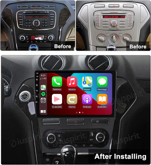 ANDROID car navigation system for Ford Mondeo 2007-2010 CarPlay Android Car GPS USB WI-FI Bluetooth 4G LTE - Image 7