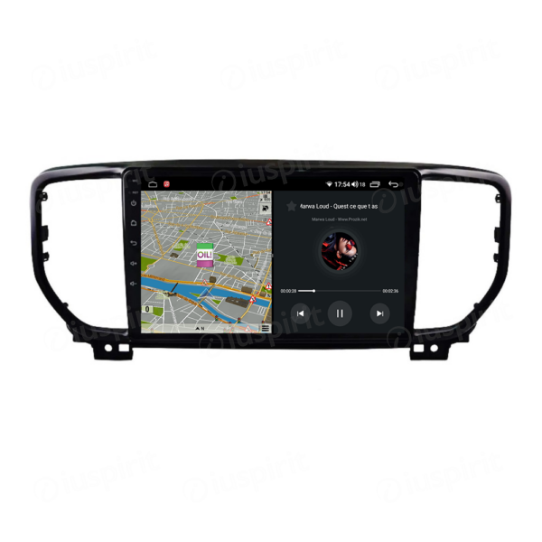 ANDROID autoradio navigatore per Kia Sportage 2016-2018 CarPlay Android Auto GPS USB WI-FI Bluetooth 4G LTE - immagine 4
