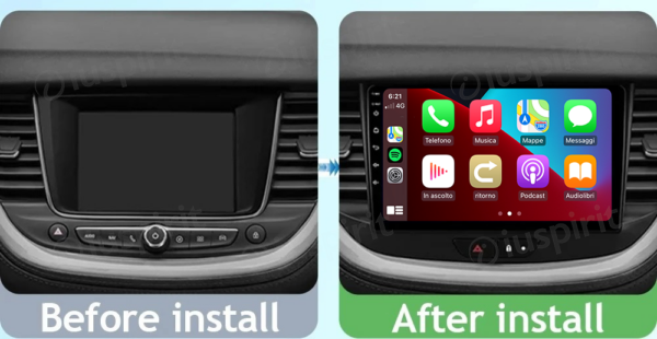 ANDROID car navigation system for Opel Grandland X Opel Crossland X 2016-2020 CarPlay Android Auto GPS USB WI-FI Bluetooth 4G LTE - Image 7