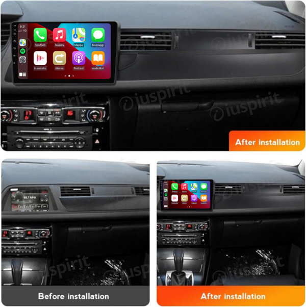 ANDROID autoradio navigatore per Citroen C5 2008-2017 CarPlay Android Auto GPS USB WI-FI Bluetooth 4G LTE - immagine 7