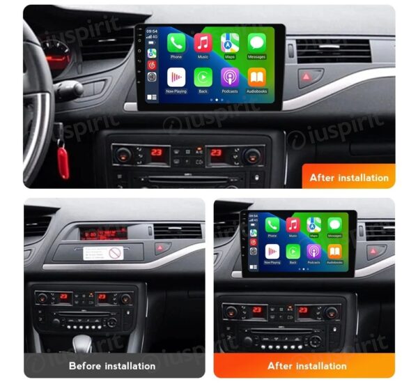 ANDROID autoradio navigatore per Citroen C5 2008-2017 CarPlay Android Auto GPS USB WI-FI Bluetooth 4G LTE - immagine 6
