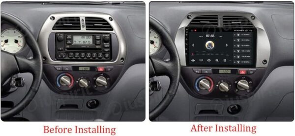 ANDROID autoradio navigatore per Toyota RAV4 RAV-4 2001-2005 CarPlay Android Auto GPS USB WI-FI Bluetooth 4G LTE - immagine 7