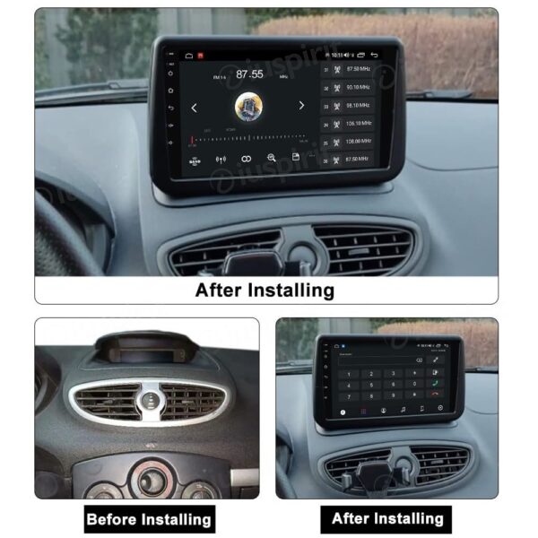 ANDROID autoradio navigatore per Renault Clio 3 2006-2011 CarPlay Android Auto GPS USB WI-FI Bluetooth 4G LTE - immagine 5