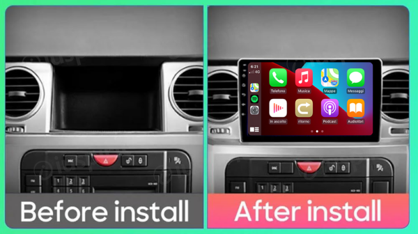 ANDROID car navigation system for Land Rover Discovery 3 LR3 L319 CarPlay Android Auto GPS USB WI-FI Bluetooth 4G LTE silver - Image 6