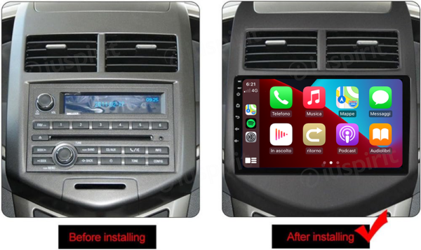 ANDROID car navigation system for Chevrolet Aveo 2011-2015 CarPlay Android Car GPS USB WI-FI Bluetooth 4G LTE - Image 6