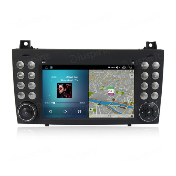 ANDROID autoradio navigatore per Mercedes Benz Classe SLK R171 W171 CarPlay Android Auto GPS USB WI-FI Bluetooth 4G LTE - immagine 2