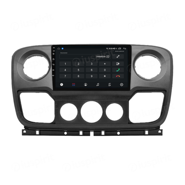 ANDROID autoradio navigatore per Renault Master Nissan NV400 Opel Movano 2010-2018 CarPlay Android Auto GPS USB WI-FI Bluetooth 4G LTE - immagine 2