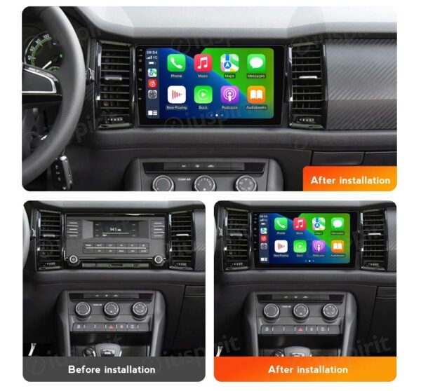ANDROID autoradio navigatore per Skoda Kodiaq Skoda Karoq NU7 CarPlay Android Auto GPS USB WI-FI Bluetooth 4G LTE - immagine 6