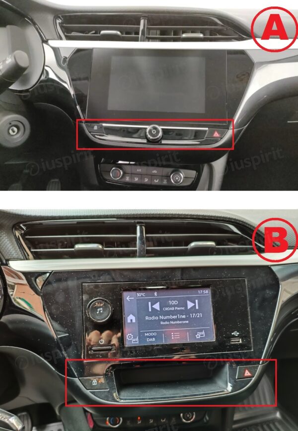 ANDROID autoradio navigatore per Opel Corsa F Opel Corsa D 2019-2023 CarPlay Android Auto GPS USB WI-FI Bluetooth 4G LTE - immagine 7