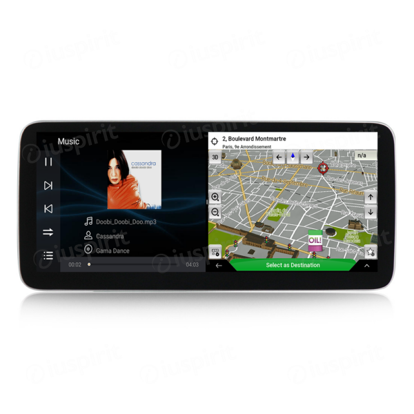 ANDROID navigatore per Mercedes Classe C W205 Classe GLC X253 Classe V W446 Classe X NTG 5.5 CarPlay Android Auto 4GB RAM 64GB ROM Octa-Core Bluetooth GPS WI-FI - immagine 3