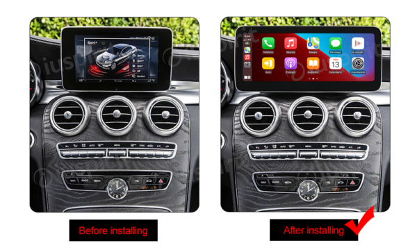 ANDROID navigatore per Mercedes Classe C W205 Classe GLC X253 Classe V W446 Classe X NTG 5.5 CarPlay Android Auto 4GB RAM 64GB ROM Octa-Core Bluetooth GPS WI-FI - immagine 7