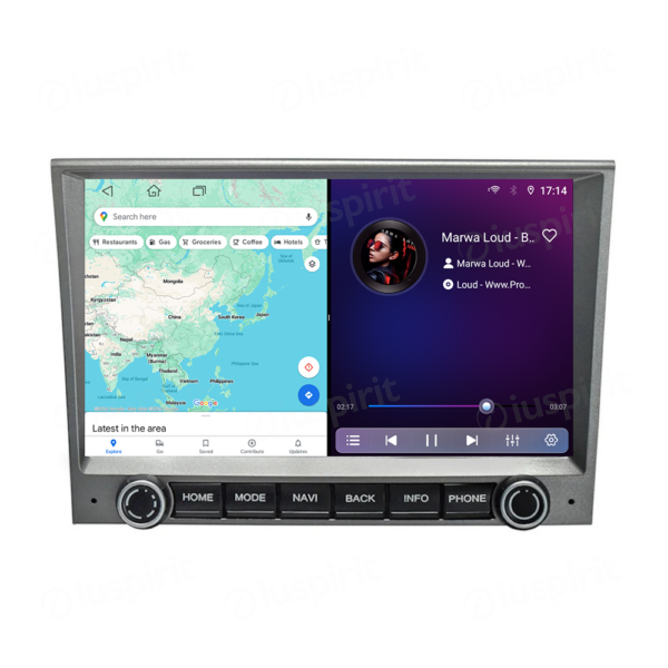 ANDROID autoradio navigatore per Porsche 911 996 997 986 Porsche Cayman Porsche Boxster CarPlay Android Auto GPS USB WI-FI Bluetooth 4G LTE Grigio - immagine 3