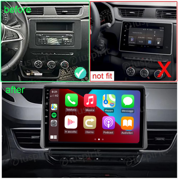 ANDROID car navigation system for Renault Express 2021-2022 CarPlay Android Car GPS USB WI-FI Bluetooth 4G LTE - Image 7