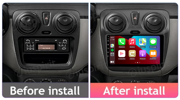 ANDROID car navigation system for Dacia Dokker Dacia Lodgy CarPlay Android Auto GPS USB WI-FI Bluetooth 4G LTE - Image 7