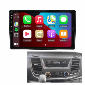 ANDROID autoradio navigatore per Ford Transit Connect Ford Custom Van T250 Ford Tourneo Ford F350 F450 F650 F750 2018-2023 CarPlay Android Auto GPS USB WI-FI Bluetooth 4G LTE
